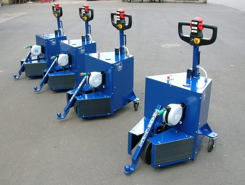 TL Electric Towing Unit can typically be used to tow trolleys in hospitals, laundries or airports - ...